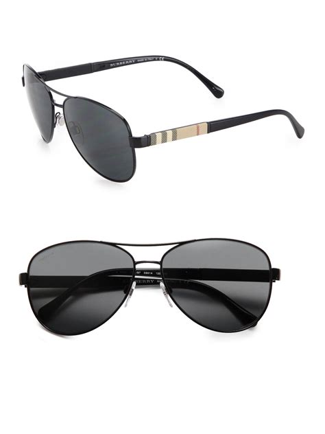 burberry black aviator sunglasses|burberry 59mm aviator sunglasses.